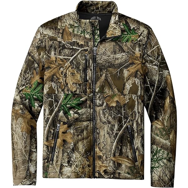 Realtree Men's Camo Quiet Hooded Hunting Jacket - Outdoor